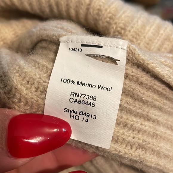 Madewell Rib Knit Turtleneck Wool Sweater Dress - Picture 6 of 8